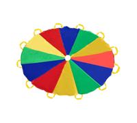 Gioca ai giochi cooperativi paracadute, paracadute arcobaleno leggero e