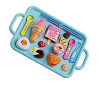 Gioca al Cibo - PP 27,4x17 Cm | per il gioco del cibo con set di giocattoli per finta alimentazione da 15 pezzi, giocattolo per cosplay, cucina, divertimento educativo, regalo di Natale per