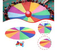 Gioca al paracadute per bambini, gioco cooperativo per bambini in età