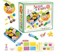 Gioca all'argilla da cucina alimentare - Gioca al kit di pasta con utensili e strumenti | Set di pasta artistica fai da te educativo per ragazzi, ragazze, fingere in modo creativo giocattoli da cucina