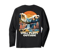 Gioca Ancora Fuori Natura all'aperto Amante Escursioni in Montagna Maglia a Manica