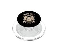Gioca bene con lontre divertente amante della fauna selvatica PopSockets PopGrip per MagSafe