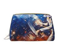 Gioca Calcio Galaxy Spazio Stampato Makeup Bag per le Donne Portatile In Pelle Make up Bag Viaggio Cerniera Cosmetici Borse Organizzatore