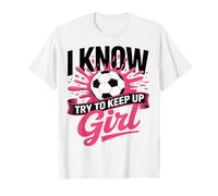 Gioca come una ragazza Calcio Regalo Motivazionale Sport Maglietta