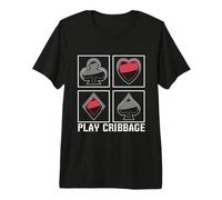 Gioca Cribbage Loves Gioco da Tavolo Carte da Gioco Cribbage Presepe Maglietta Premium