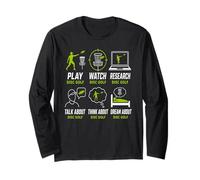 Gioca Guarda Ricerca Discorso Sogno Disco Golf Grafica Maglia a Manica