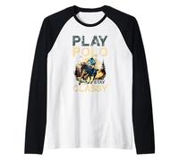 Gioca Polo Stay Classy Equestrian Polo Rider Art Maglia con Maniche Raglan