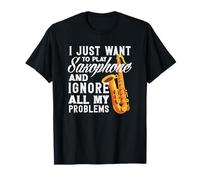 Gioca Saxophone Ignora Tutti i Problemi Saxophonist Maglietta