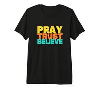 Gioca Trust Believe in 3D Text Style Design Maglietta Premium