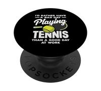 Giocare a tennis brutta giornata al lavoro PopSockets PopGrip Adesivo