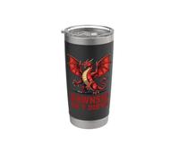 Giocare con Fire Rugby Red Dragon Bicchiere termico in acciaio inox doppia parete