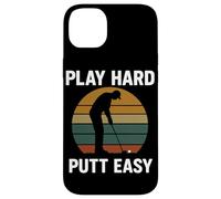 Giocare Hard Putt Facile Divertente Giocatore di Golf Art Custodia per iPhone 14 Plus