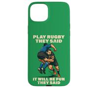 Giocare Rugby Hanno Detto Che Sarà Divertente Divertente Bokke World Custodia per iPhone 15 Plus