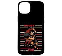 Giocare Rugby Hanno Detto Che Sarà Divertente Divertente Bokke World Custodia per iPhone 15 Plus