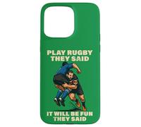 Giocare Rugby Hanno Detto Che Sarà Divertente Divertente Bokke World Custodia per iPhone 15 Pro Max