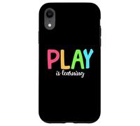 Giocare sta imparando l'insegnante di scuola materna prescolare Custodia per iPhone XR