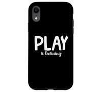 Giocare sta imparando l'insegnante di scuola materna prescolare Custodia per iPhone XR