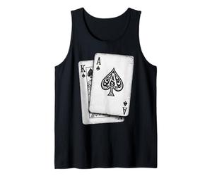 Giocatore del Casinò del Poker delle Carte da Gioco del Blackjack di re Canotta