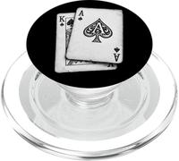 Giocatore del casinò del poker delle carte da gioco del blackjack di re PopSockets PopGrip per MagSafe