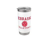Giocatore della squadra di pallavolo del Nebraska Bicchiere termico in acciaio inox doppia parete