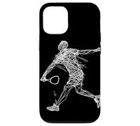 Giocatore di badminton che disegna il gioco del volano Custodia per iPhone 12/12 Pro