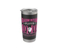 Giocatore di Badminton Mom The Idol Racchetta Sport Badminton Player Bicchiere termico in acciaio inox doppia parete