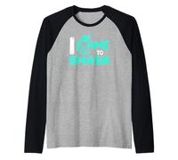 Giocatore di Badminton Volante Volano I Came To Smash Maglia con Maniche Raglan
