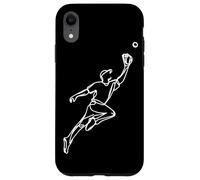 Giocatore di baseball che disegna il softball Custodia per iPhone XR