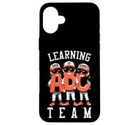 Giocatore di baseball torna a scuola divertente ABC Learning Team Custodia per iPhone 16 Plus