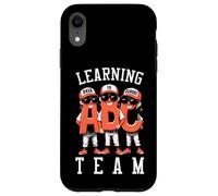 Giocatore di baseball torna a scuola divertente ABC Learning Team Custodia per iPhone XR