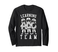 Giocatore di Baseball Torna a Scuola Divertente ABC Learning Team Maglia a Manica