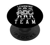 Giocatore di baseball torna a scuola divertente ABC Learning Team PopSockets PopGrip Adesivo