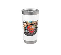 Giocatore di basket retrò professionale college basket gioco Bicchiere termico in acciaio inox doppia parete