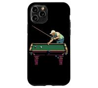Giocatore di biliardo Pixel Art Custodia per iPhone 11 Pro
