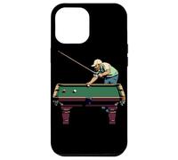 Giocatore di biliardo Pixel Art Custodia per iPhone 12 Pro Max
