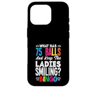 Giocatore di Bingo 75 Palline Mantenere le signore sorridenti Custodia per iPhone 16 Pro