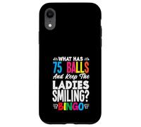 Giocatore di Bingo 75 Palline Mantenere le signore sorridenti Custodia per iPhone XR