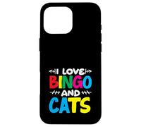 Giocatore di Bingo Amo Bingo E Gatti Fan Custodia per iPhone 16 Pro Max