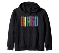 Giocatore di Bingo Colorato Bingo Lettere Divertente Felpa con Cappuccio
