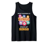 Giocatore di Bingo Divertente Gioco Notte Cosa Succede Rimane Hall Umorismo Canotta