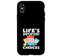 Giocatore di Bingo Le scelte importanti della vita Divertimento Custodia per iPhone X/XS