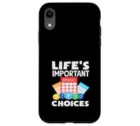 Giocatore di Bingo Le scelte importanti della vita Divertimento Custodia per iPhone XR