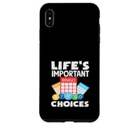 Giocatore di Bingo Le scelte importanti della vita Divertimento Custodia per iPhone XS Max
