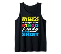 Giocatore di Bingo Lucky What Happens Rimane Canotta