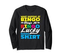 Giocatore di Bingo Lucky What Happens Rimane Maglia a Manica