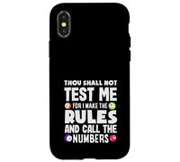 Giocatore di bingo non mi metterai alla prova i numeri di chiamata Custodia per iPhone X/XS