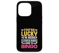 Giocatore di Bingo Sei fortunato Sono Qui Poteva Andare Custodia per iPhone 13 Pro