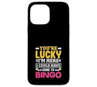 Giocatore di Bingo Sei fortunato Sono Qui Poteva Andare Custodia per iPhone 13 Pro Max