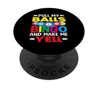 Giocatore di Bingo Tirare Le Palle Bingo E Fammi Urlare PopSockets PopGrip Adesivo