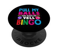 Giocatore di Bingo Tirare Le Palle E Fammi Urlare Bingo PopSockets PopGrip Adesivo